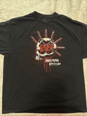 Slayer Undisputed Attitude Black Graphic T-Shirt